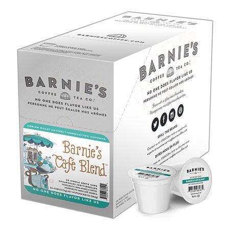Barnies Coffee Barnie's Cafe Blend, Single Serve Cup, PK96 SNBA328150